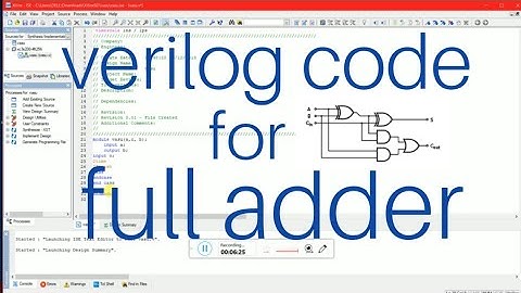 verilog code for fulladder