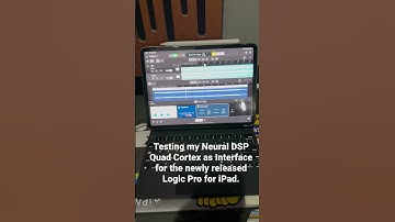 Testing my NDSP QC as Interface for my iPad Pro M1, running the newly released Logic Pro for iPad