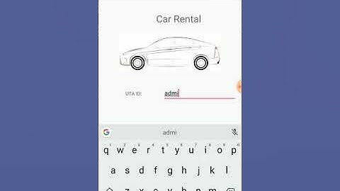 Car Rental - Android system (DEMO)