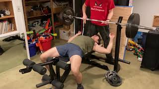 Closer to 225 bench
