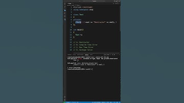 Private Distructor In C++