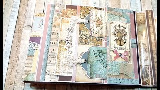Tutorial 4/6 Stamperia Music Romance Mini Album ( CRAFTSTASH)