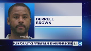 Push for justice after fire at 2019 murder scene