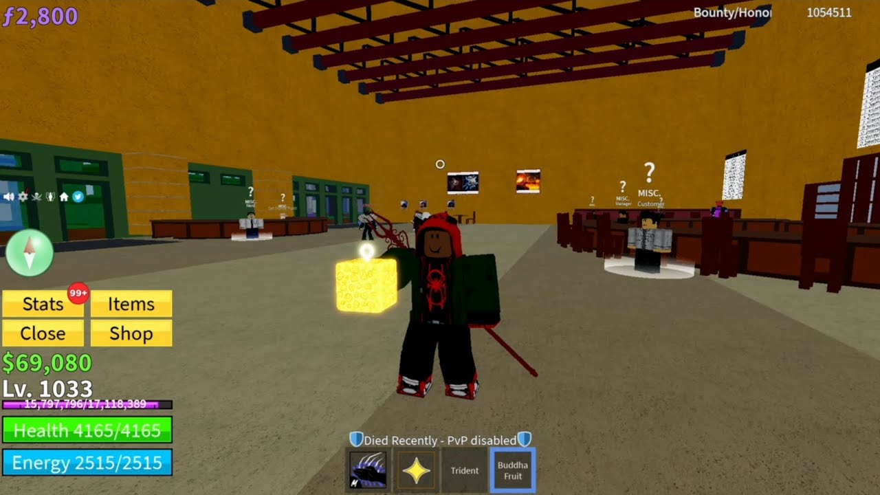 I ROLLED A BUDDHA FRUIT - BLOX FRUITS - YouTube