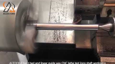 ALTCK36A Slant bed and linear guide way CNC lathe test long shaft workpiece