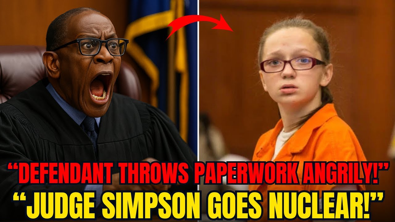 Судья Симпсон устроил настоящий ядерный скандал после того, как подсудимый выбросил документы 😡