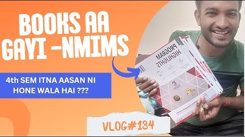 finally 4th Semester Study kit received ?? Nmims books aa gaye #nmims #amitvlogs #mba
