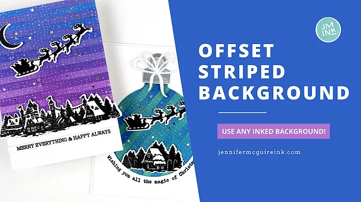 Offset Striped Background [Great For Inky Backgrou...