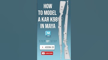 Designing the Bolt & Body Details for Kar98 in Maya ⚙️🔫 |Part 8 #mayatutorial #shorts #shorts3d