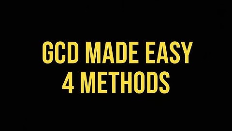 Greatest Common Divisor (GCD) Explained | 4 Easy Methods Step-by-Step