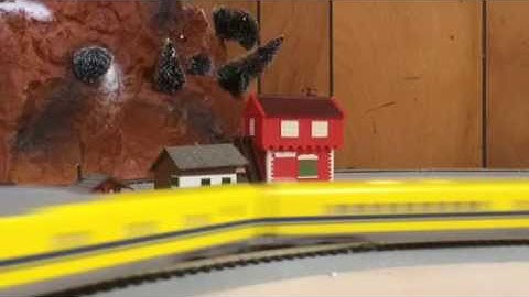 N Scale trains in action number 3