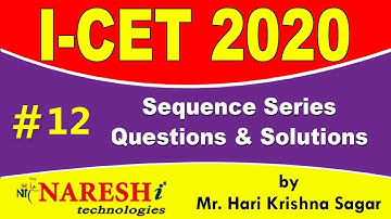 Sequence Series Questions and Solutions | ICET 2020 Exam Preparation plan and Syllabus - #12