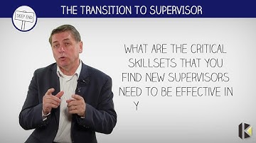 The transition to supervisor