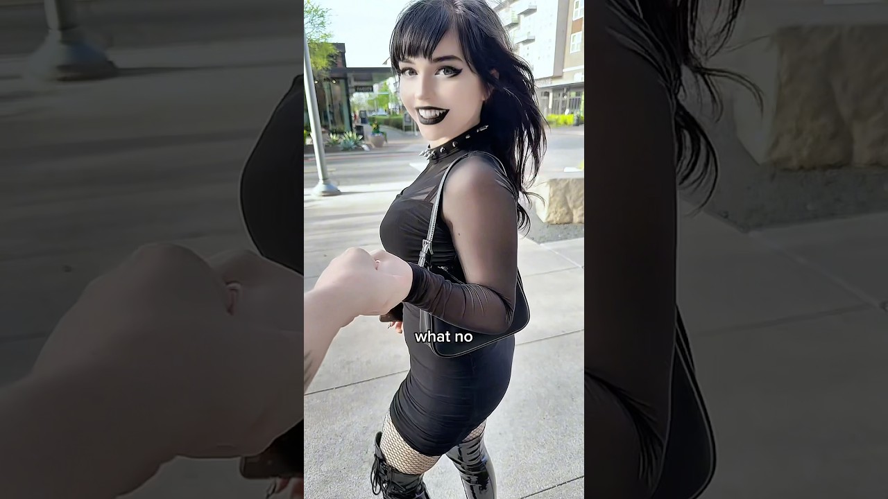 How would you handle this? #gothgirl #funny #goth #humor #comedy #memes