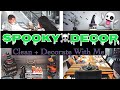 HALLOWEEN CLEAN + DECORATE WITH ME 2020 { CLEANING MOTIVATION}  SPOOKY DECOR