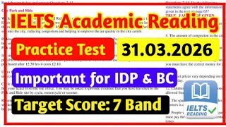 IELTS Reading Practice Test 2026 With Answers | IELTS Academic Reading Practice Test 2026