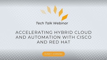 Accelerating Hybrid Cloud and Automation with Cisco and Red Hat