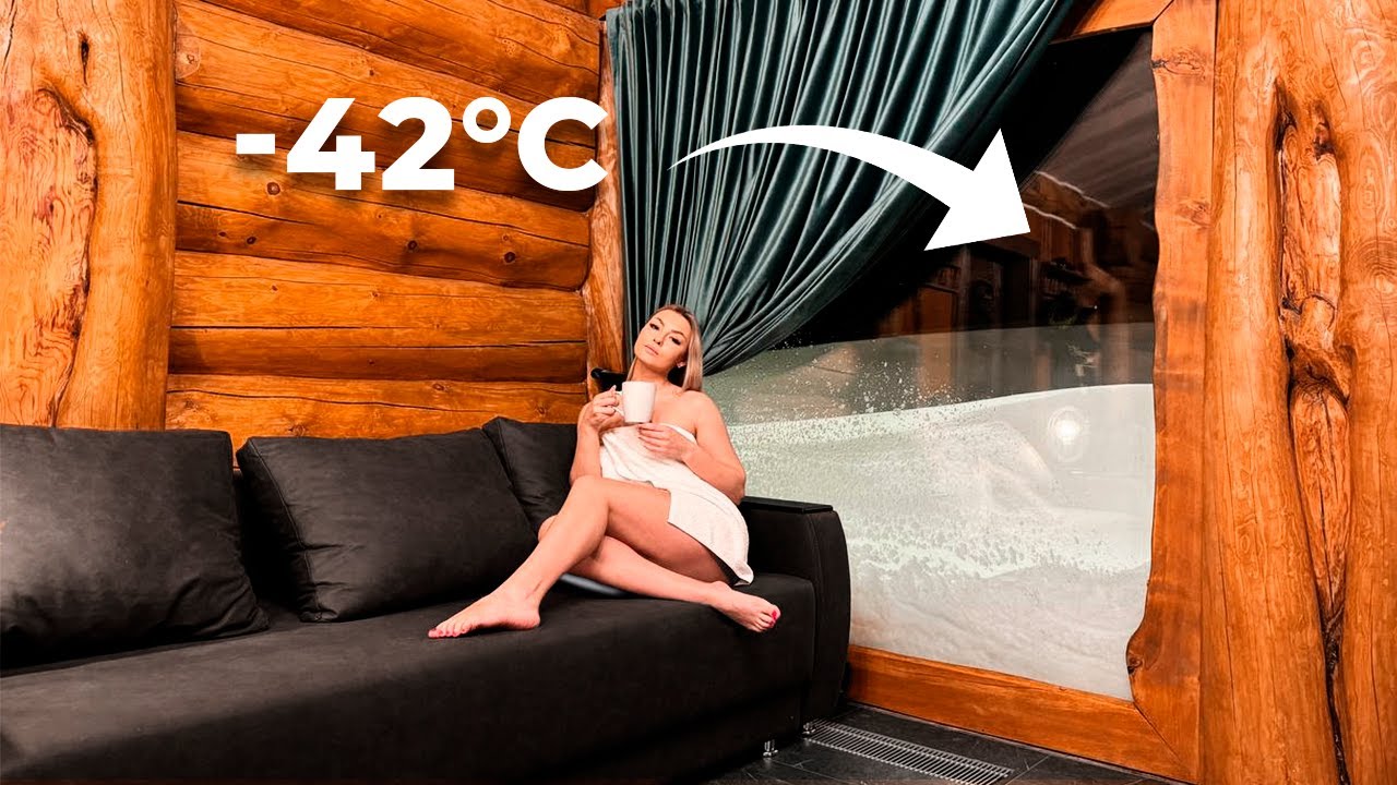 НЕВЕРОЯТНАЯ Кедровая Баня 70м2 в ГОРАХ I Такого вы еще не видели!