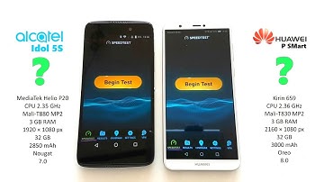 Huawei P Smart vs. Alcatel Idol 5S Speed Test