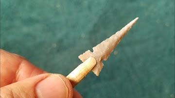 922 - Flintknapping Citrus Side-Notched Arrow Point 3/3