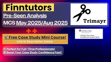 CIMA MCS Aug25 Pre-seen Analysis Part 1 – Trimayr