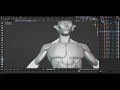 CREATION OF CHARACTER ON BLENDER PART 3 (BODY) #3d #blender #manga #video