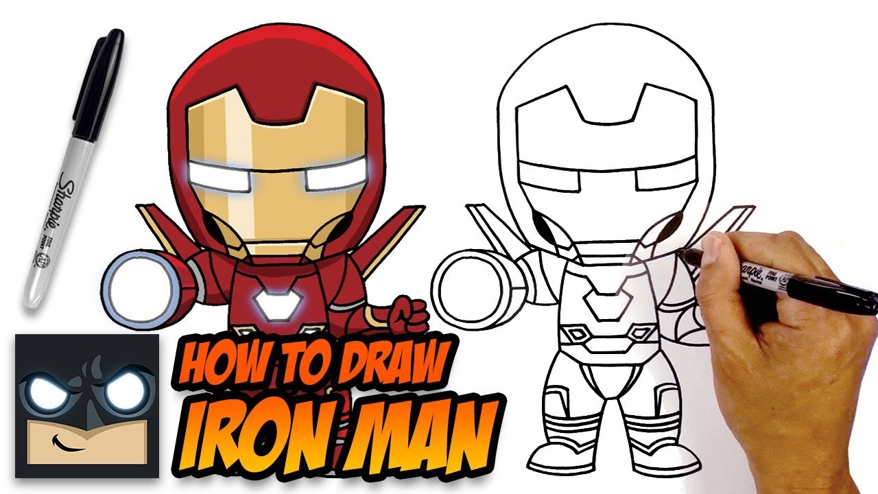 How to Draw Iron Man | Avengers | Step-by-Step Tutorial - YouTube