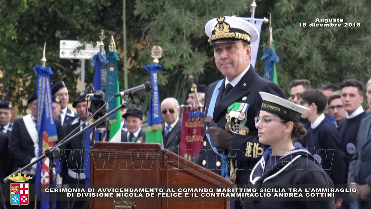 Augusta - Cerimonia di avvicendamento al Comando Marittimo Sicilia