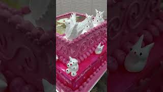 photo pin cake decoration tutorial yummy yummy pink 🩷🩷🩷🩷🩷 colour cake decoration ####youtube