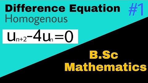 How to solve Homogenous Difference Equation | Classical Algebra ||Aasan Mathematics Siksha