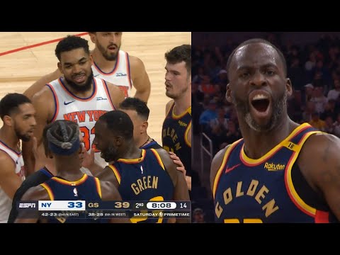 Draymond Green and Karl Anthony Towns get into it after Draymond calls him soft 😳