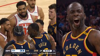 Draymond Green and Karl Anthony Towns get into it after Draymond calls him soft 😳 screenshot 4