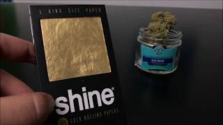 Smoking A 24k Gold Covered Joint By Shine Papers
