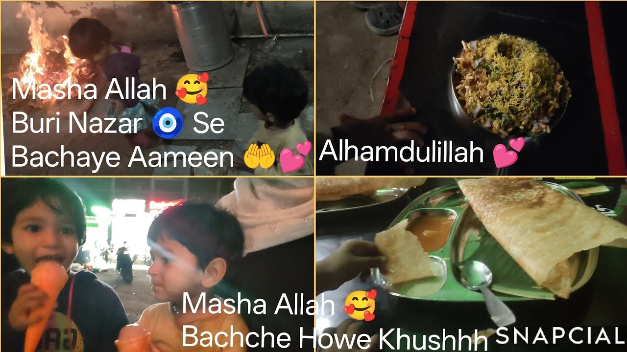 Masha Allah💕 Shifting ke bad Rat ki Masti Bacho ke sath Street Food & Ice Cream Night🍕🍦Bache Khush🥰