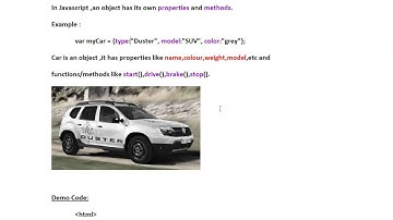 JAVASCRIPT OBJECT PROPERTIES ACCESS DEMO