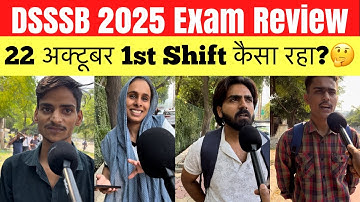 DSSSB Paper Review today | 22 October 1st Shift Review | DSSSB exam 2025 | Student Saviour