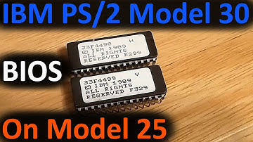 IBM PS/2 Model 30 BIOS on a Model 25 (Upgrade)