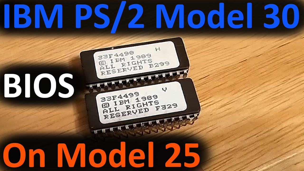 IBM PS/2 Model 30 BIOS on a Model 25 (Upgrade) - YouTube