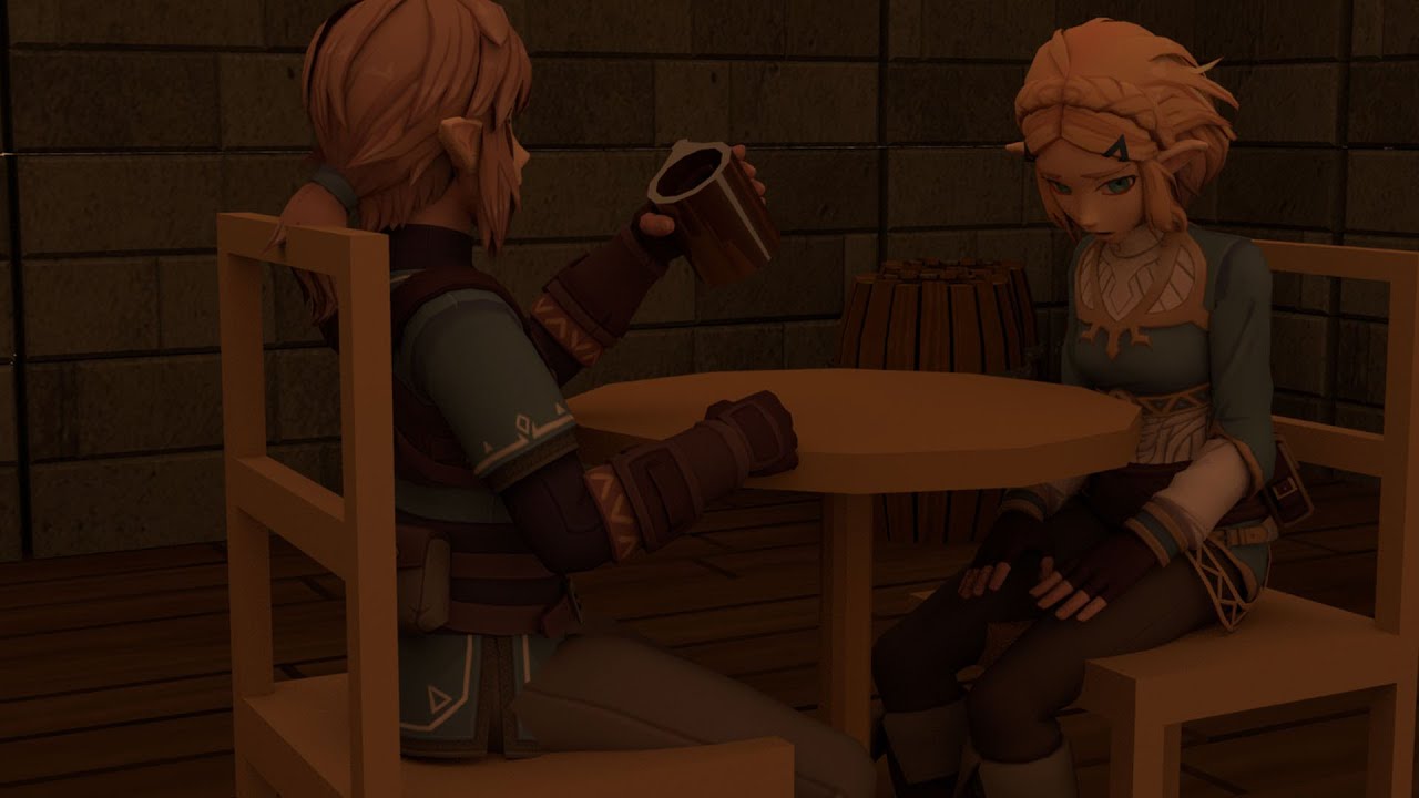 Link and Zelda 11 second club animation