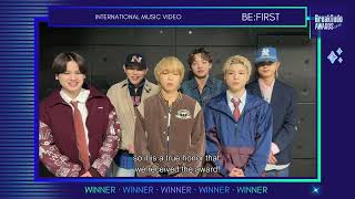 BE:FIRST wins the award for “GRIT” at the BreakTudo Awards 2025