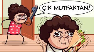 Annemden Gizli Yemek Hazırlarken