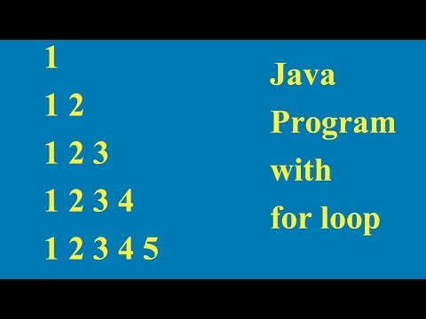 Program to print the pattern of numbers in java part 2 most important program