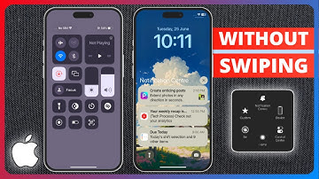 How to Open The Control Center and Notification Center Without Swiping Down