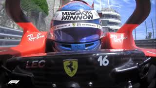 Onboard of Charles Leclerc's issue before the Monaco GP 2021