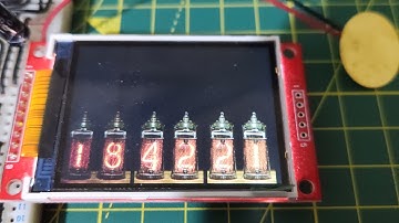 Emulated nixie tube clock with an STM32F4 MCU and ILI9341