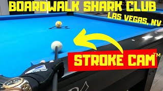 Get inside the action: Incredible Headcam POV billiards at The Boardwalk Shark Club Vegas
