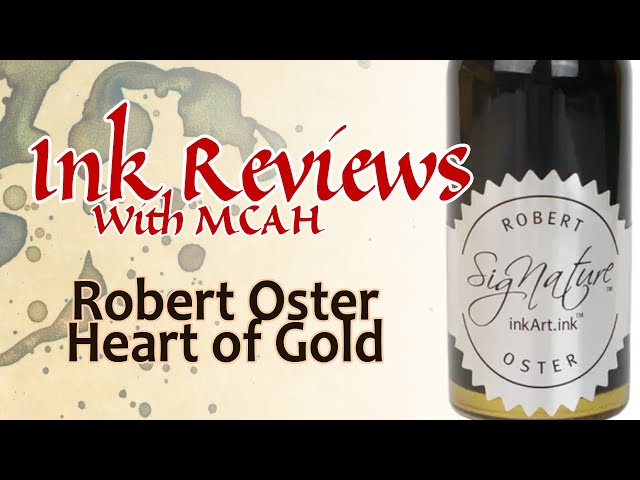 Robert Oster Heart of Gold - Ink Sample