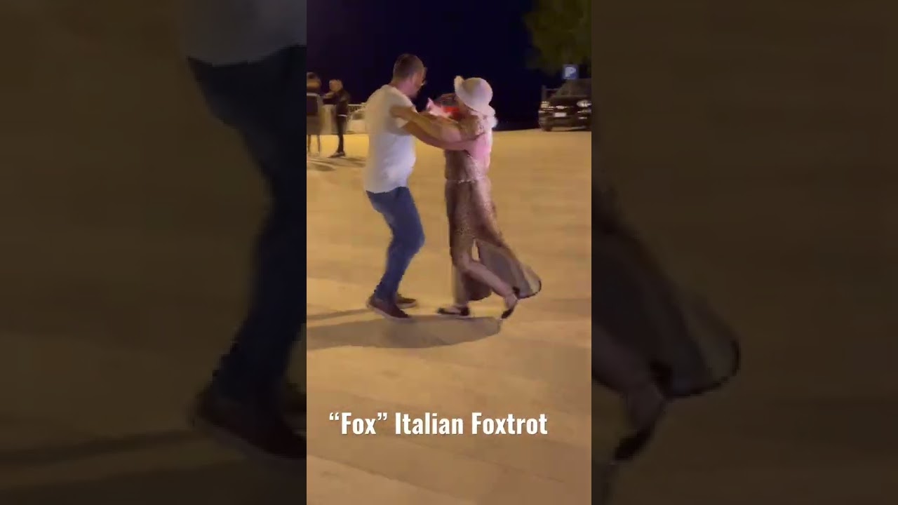 The Italian Style Foxtrot. A magical night in Italy dancing under the stars