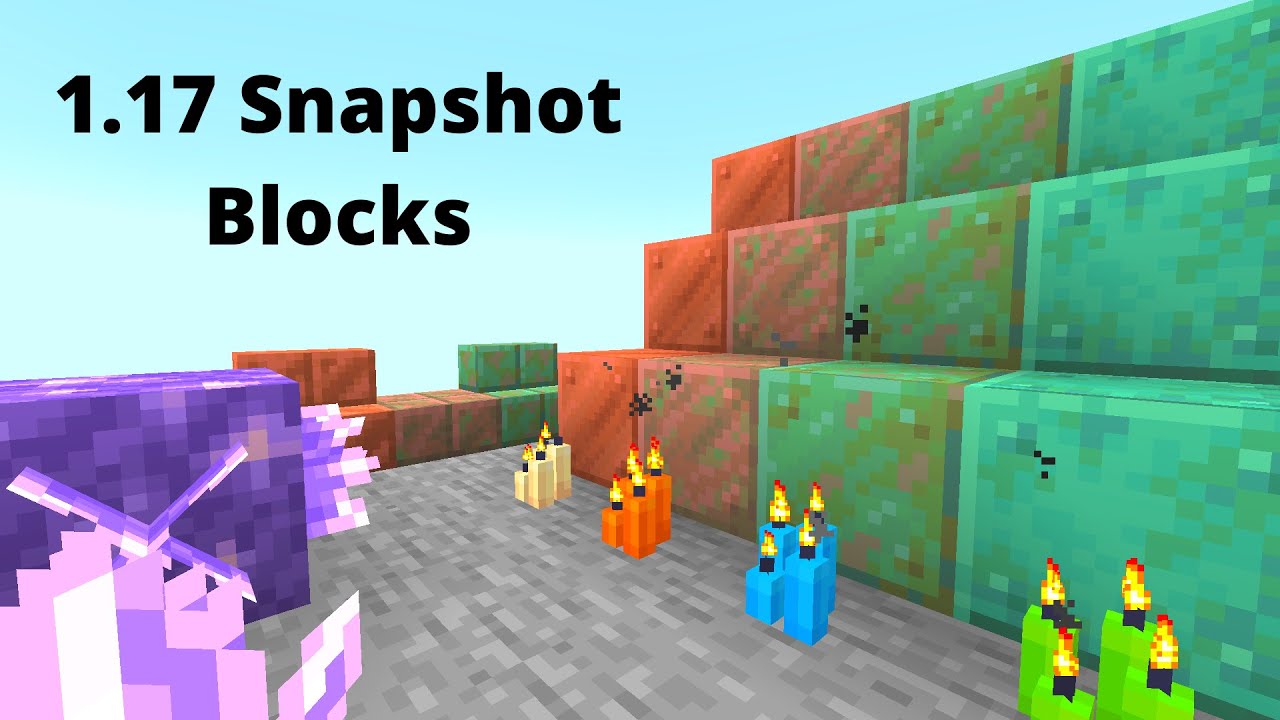 Every New Block in the NEW Minecraft 1.17 Snapshot (20w45a) YouTube