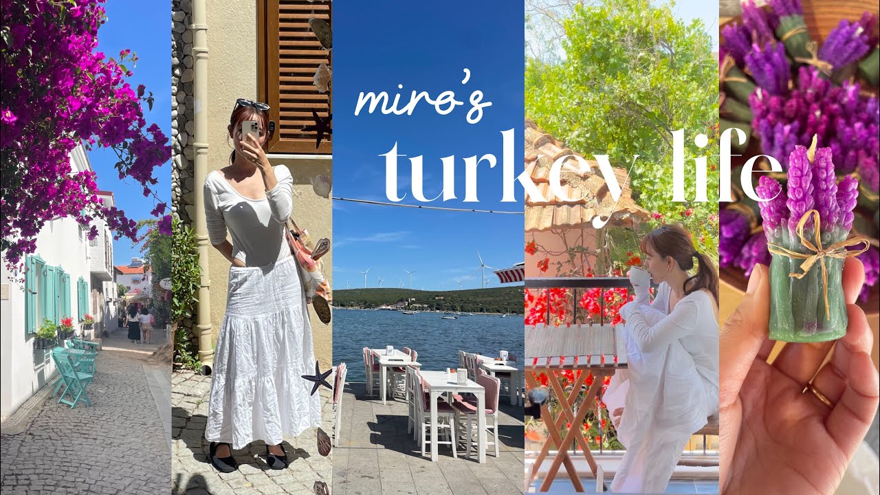 【トルコ旅】トキメキ溢れるチッタスローの街でのスローライフ🌺地元のお惣菜屋さんにエーゲ海産オリーブオイル🫒可愛すぎるキャンドルとの出会い